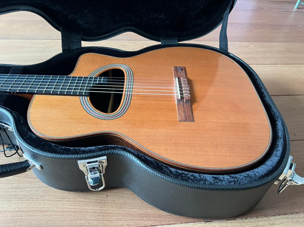 Maurice Dupont gipsy jazz gitaar MCC-30 - nylon, Muziek en Instrumenten, Snaarinstrumenten | Gitaren | Akoestisch, Zo goed als nieuw