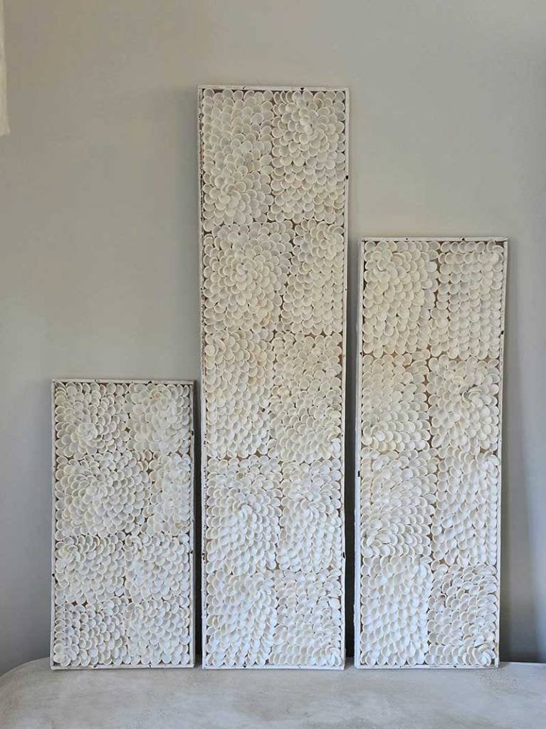 Wanddecoratie schelpen Maya uit Bali, Huis en Inrichting, Woonaccessoires | Wanddecoraties, Ophalen of Verzenden, Wandbord of Wandpaneel