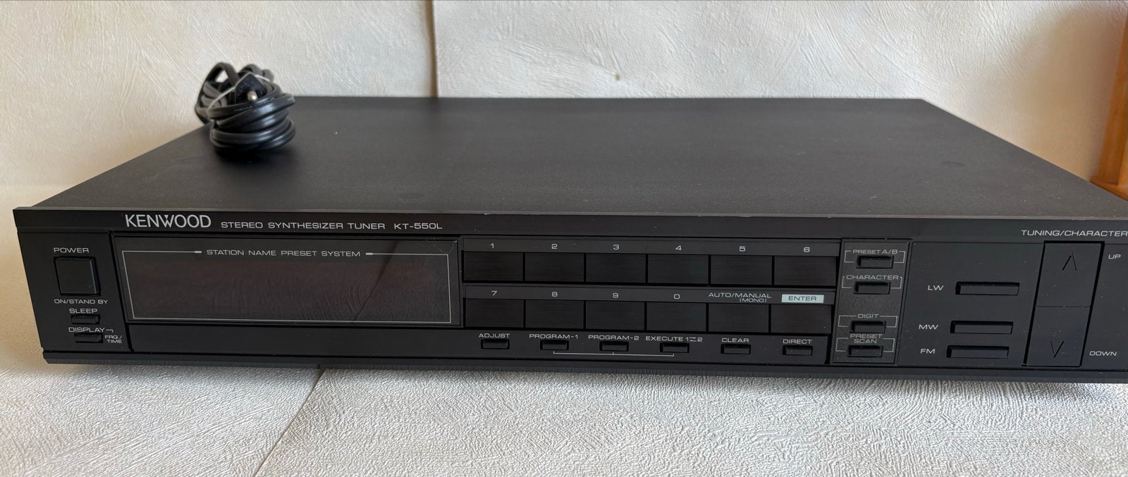 Kenwood KT-550L Stereo Synthesizer Tuner, Ophalen of Verzenden, Gebruikt, Analoog