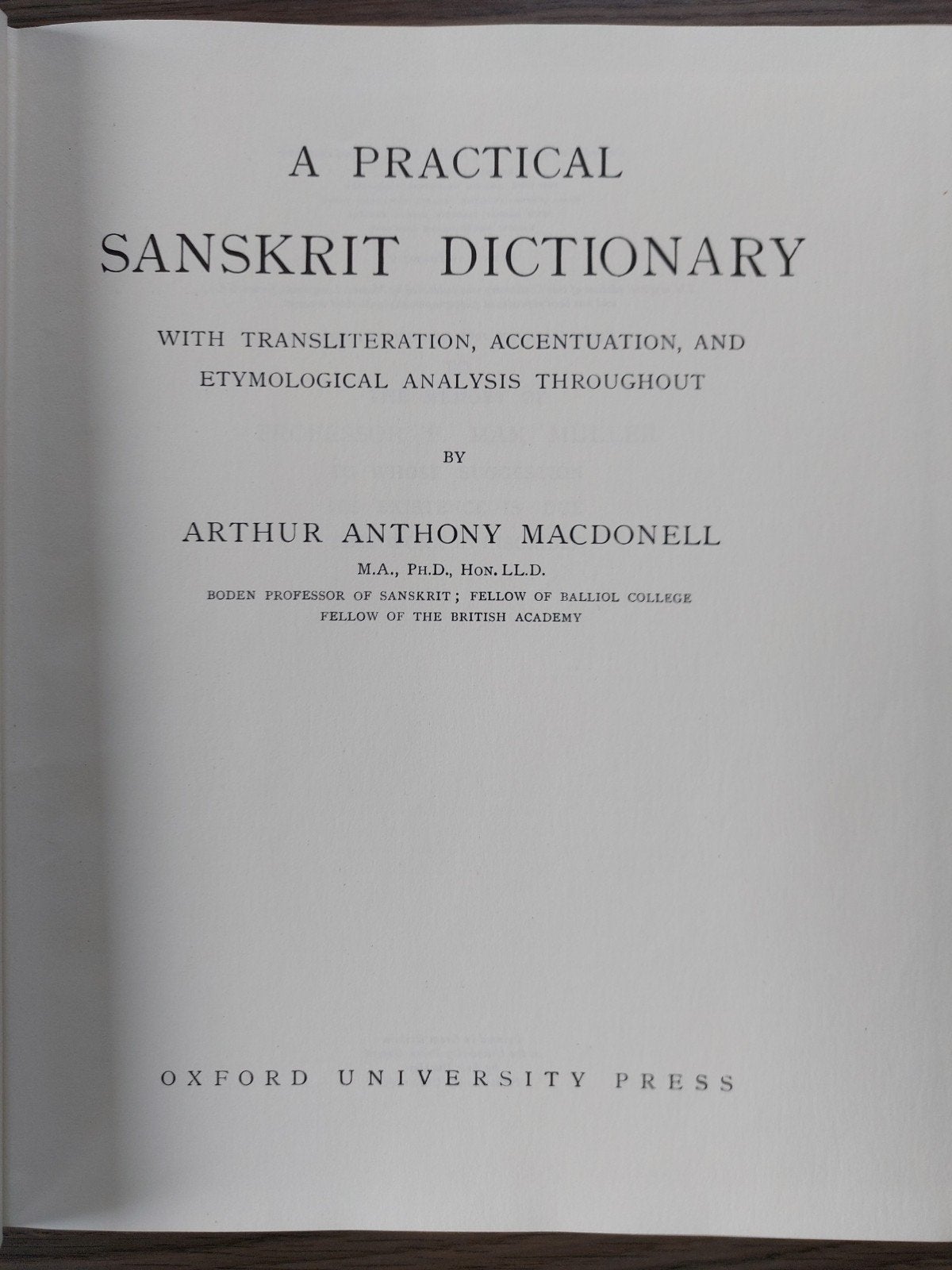 A Practical Sanskrit Dictionary - Arthur Anthony Macdonell, Overige uitgevers, Arthur Anthony Macdonell, Ophalen of Verzenden