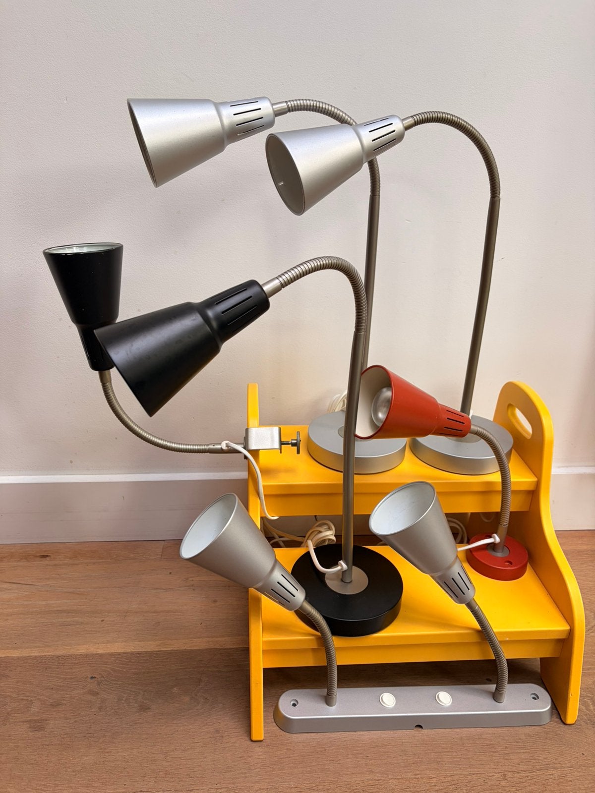 6x vintage ikea KVART lampen, Bureaulamp, Vintage, Ophalen of Verzenden, Zo goed als nieuw