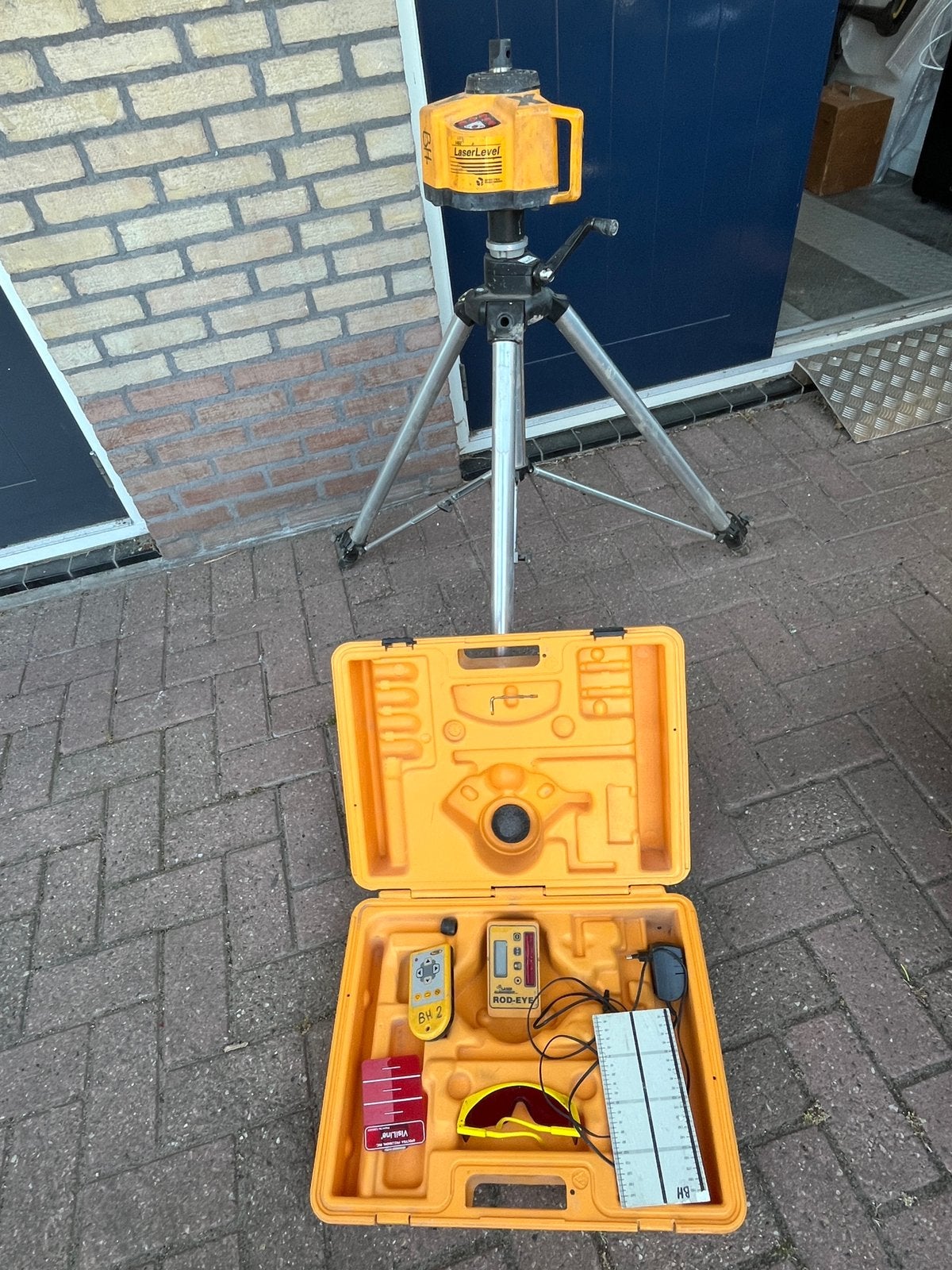 Spectra precision bouwlaser met ontvanger en statief, Ophalen, Zo goed als nieuw, Overige meters