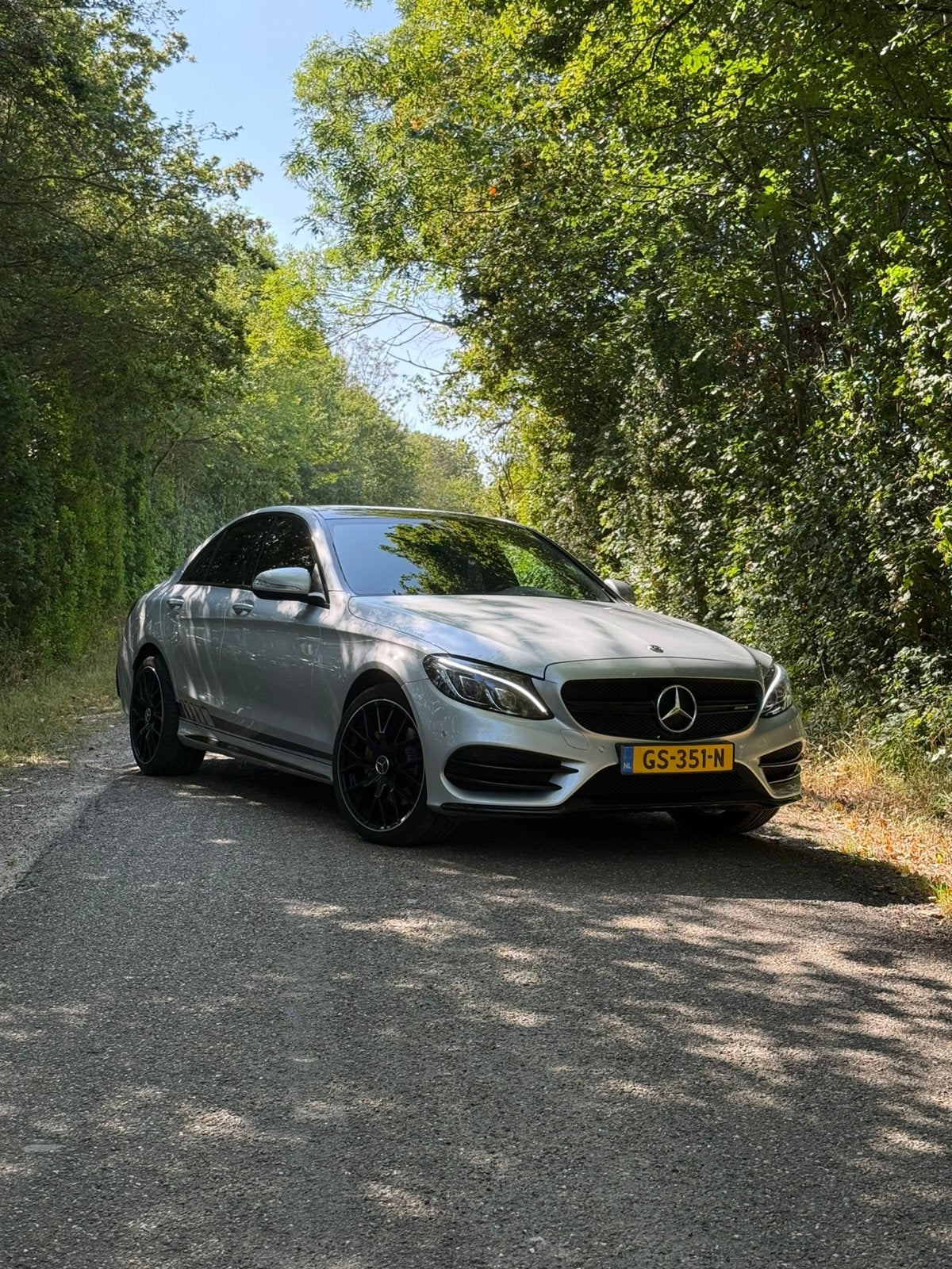 Mercedes-Benz C-Klasse C180 1.6 115KW Aut7 2015 Grijs, Auto's, Mercedes-Benz, Automaat, 1800 kg, Zwart, Particulier
