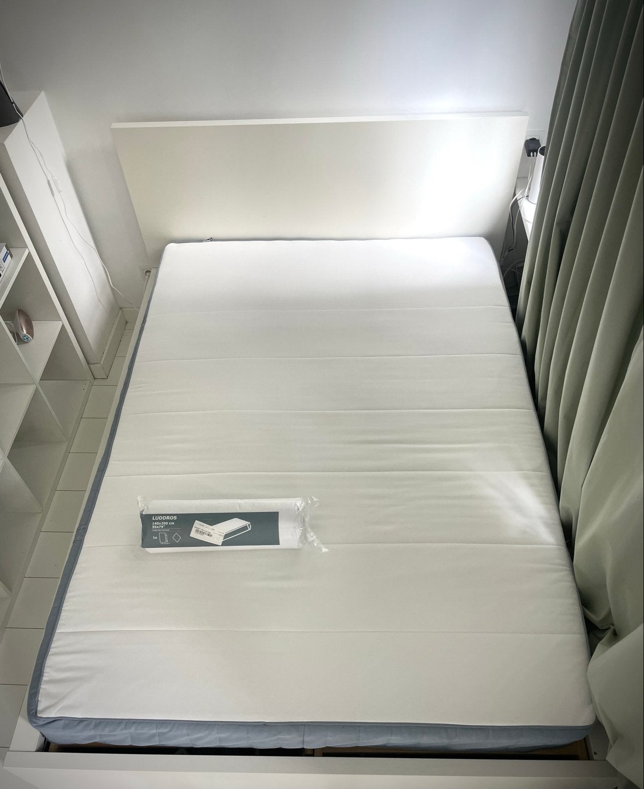 Matras 140x200 cm - Zo goed als nieuw, incl. hoeslaken, Ophalen, Tweepersoons, 140 cm, Zo goed als nieuw