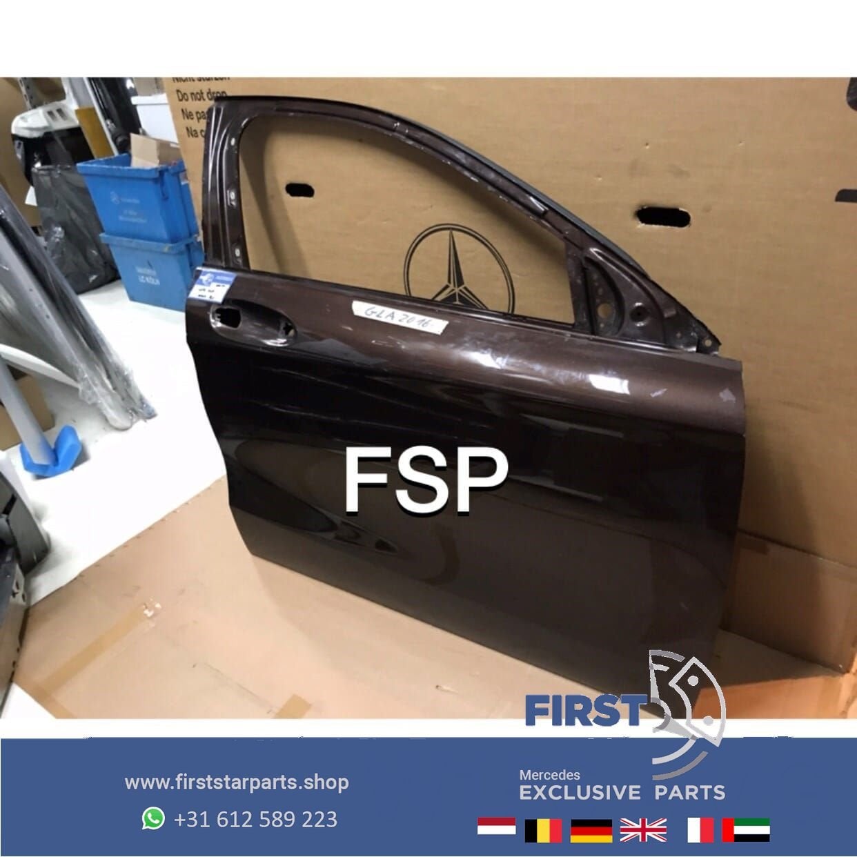 W156 deur kaal Mercedes GLA 2013-2019 bruin Mercedes origine, Gebruikt, -, Deur, Ophalen of Verzenden