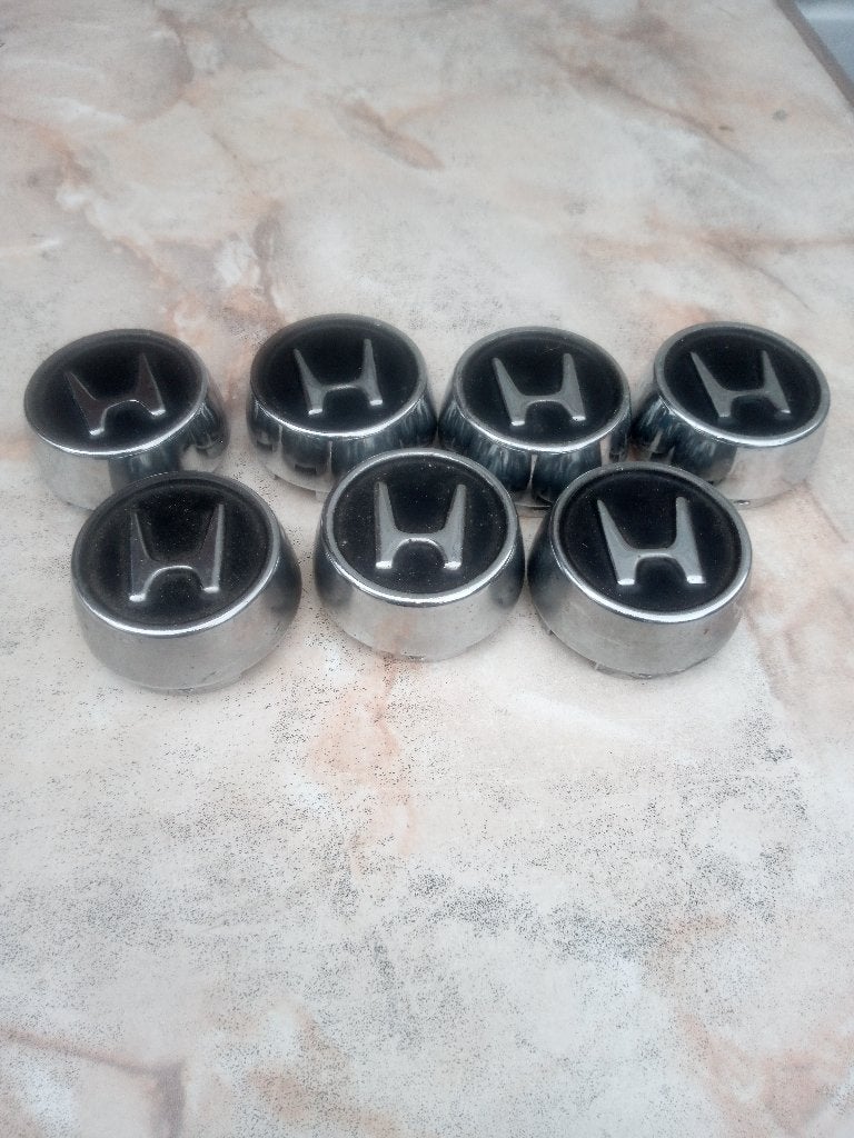 Oude vintage mooie Chrome naafdoppen voor een Honda, Auto diversen, Ophalen of Verzenden, Zo goed als nieuw
