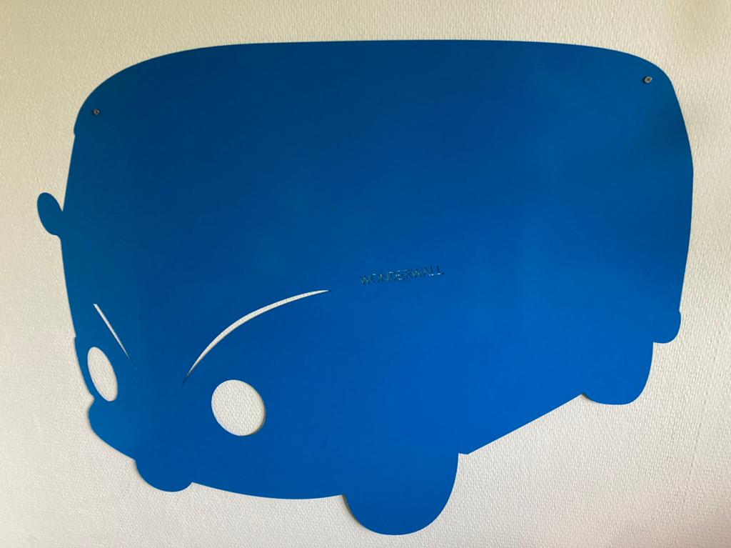 Magneetbord wonderwall volkswagen camper blauw, Ophalen, Zo goed als nieuw, Magneetbord