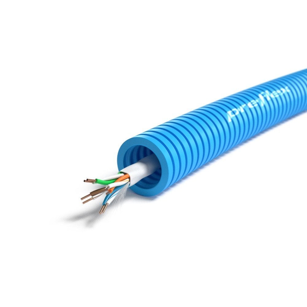 Flexpijp 5/8 + UTP CAT5e kabel 16mm (100 meter), Verzenden, Nieuw