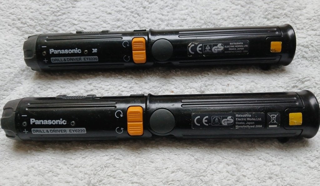 panasonic schroef en drill machine staafmodel, Verzenden, Gebruikt, Minder dan 400 watt, Boor- en Schroefmachine
