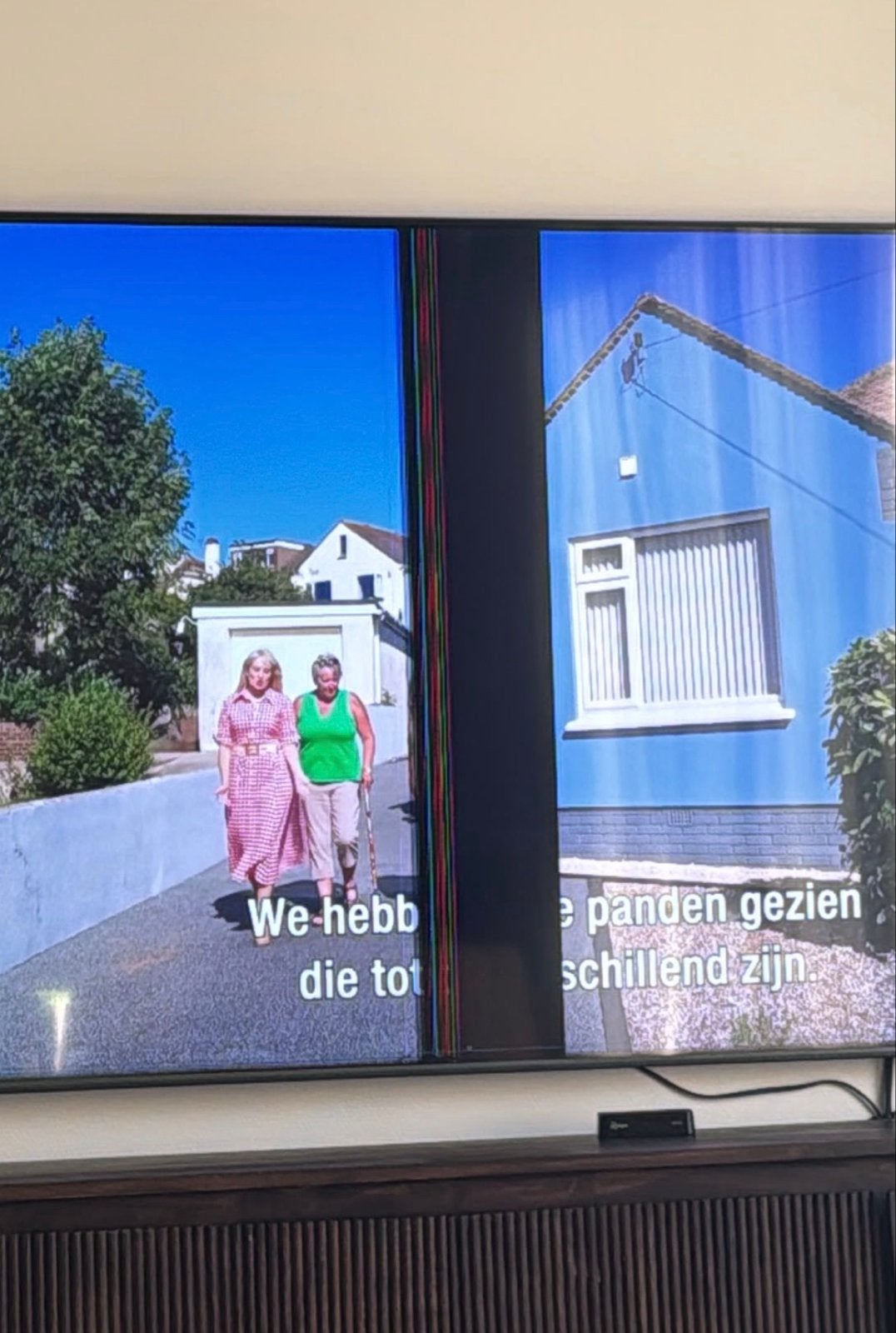 75 inch Samsung TV met streep in het scherm, Audio, Tv en Foto, Ophalen of Verzenden, Niet werkend, 100 cm of meer, Samsung