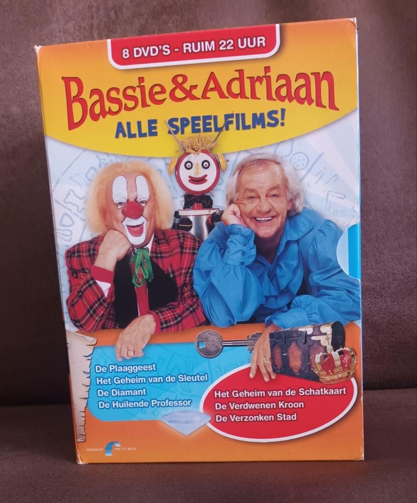 Bassie & Adriaan - Alle Speelfilms! (8 DVD's Boxset), Cd's en Dvd's, Dvd's | Kinderen en Jeugd, Avontuur, Gebruikt, Alle leeftijden