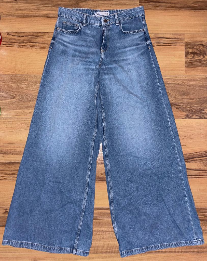 Prachtige ZARA jeans / spijkerbroek met superwijde pijp, Blauw, Nieuw, Ophalen of Verzenden, W28 - W29 (confectie 36)
