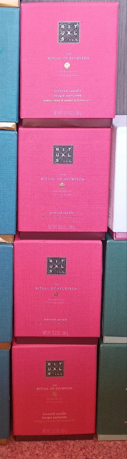 4x Rituals The Ritual of Ayurveda Scented candle per stuk, Ophalen of Verzenden, Roze, Rituals, Kaars