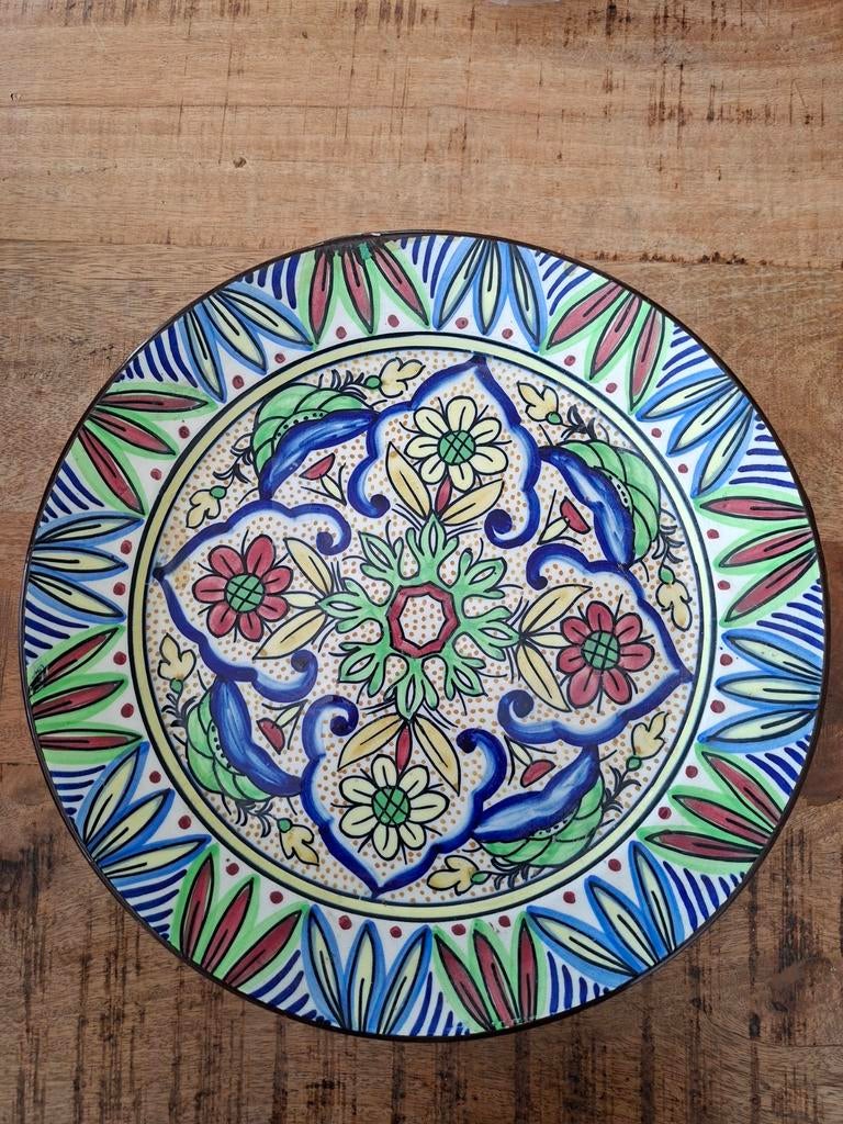 Mooi gekleurd wandbord, Ophalen of Verzenden