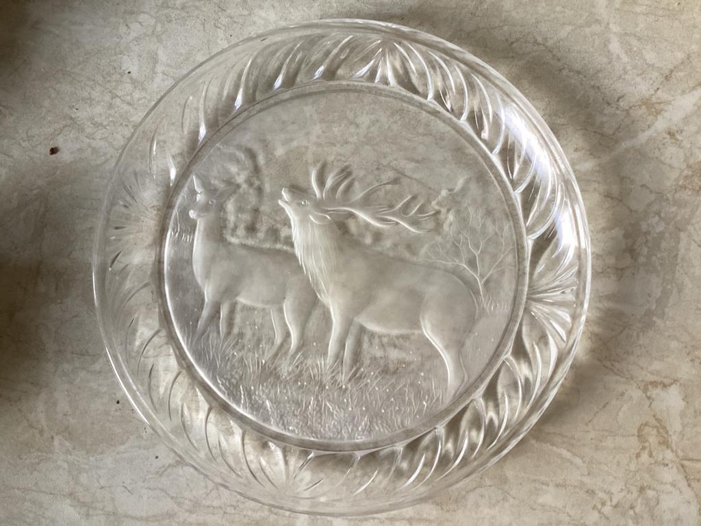 Herten schaal diam.20 cm, Ophalen of Verzenden, Zilver