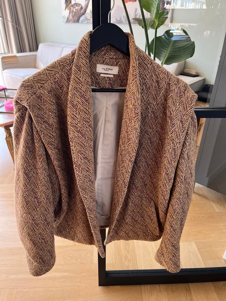 Isabel Marant jas - Maat 40 (past van 36 t/m 44), Ophalen, Gedragen, Maat 38/40 (M), Bruin