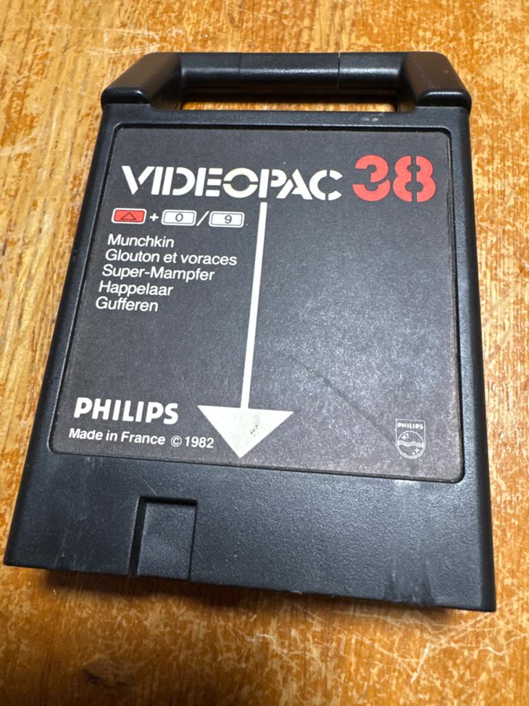 Philips Videopac 38: Munchkin, Glouton, Super-Mampfer, Gebruikt, Overige genres, 1 speler, Ophalen of Verzenden