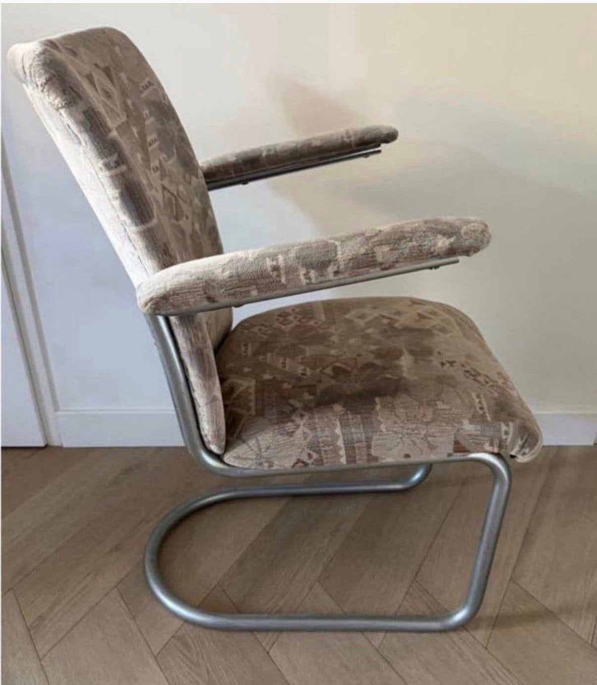 Vintage fauteuil ontworpenToon de Wit voor Gebroeders De Wit, Ophalen, Overige kleuren, Zo goed als nieuw, Stof