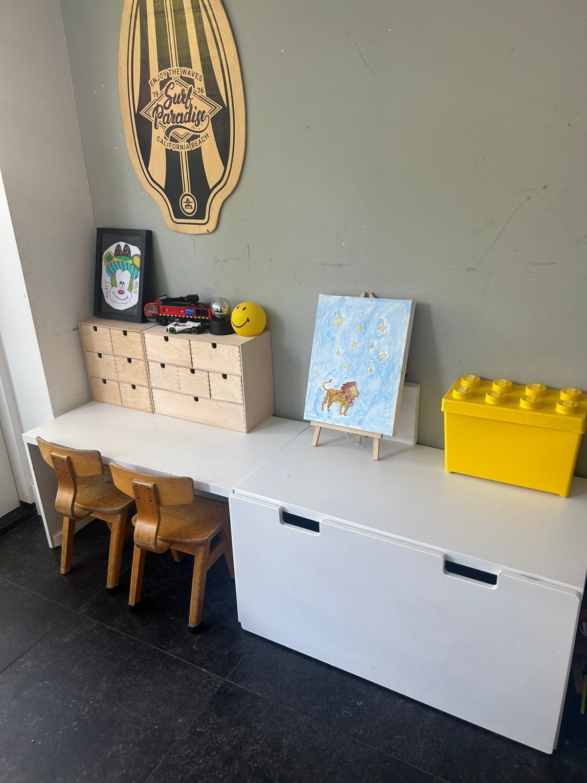 IKEA Stuva opbergbank met bureau, Ophalen of Verzenden, Zo goed als nieuw, Overige typen