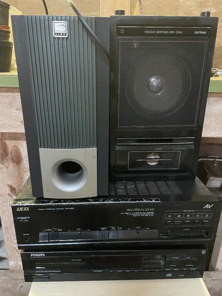 Philips CD604 / AKAI AM 305 / Speed Link, Ophalen, Philips, Gebruikt, Losse componenten