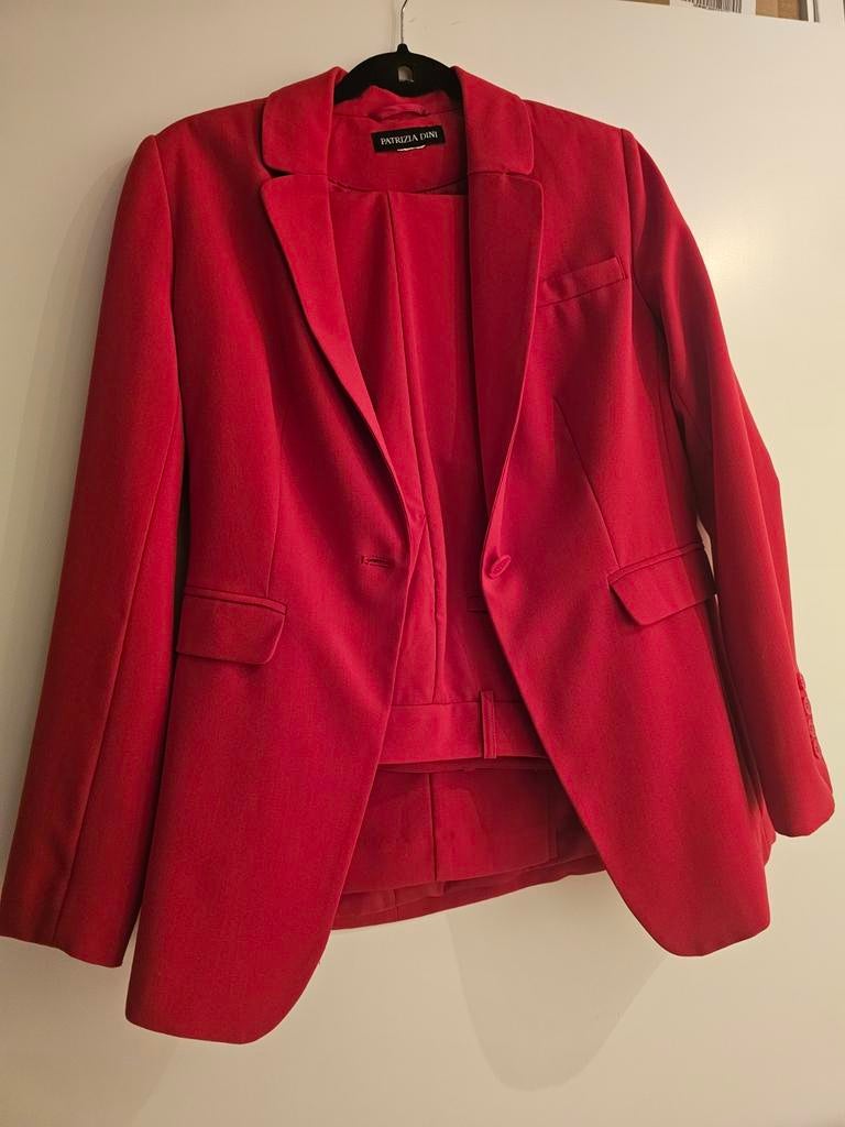 Elegant Rood Combinatiepak van Patrizia Dini, Kostuum of Pak, Rood, Ophalen, Maat 38/40 (M)