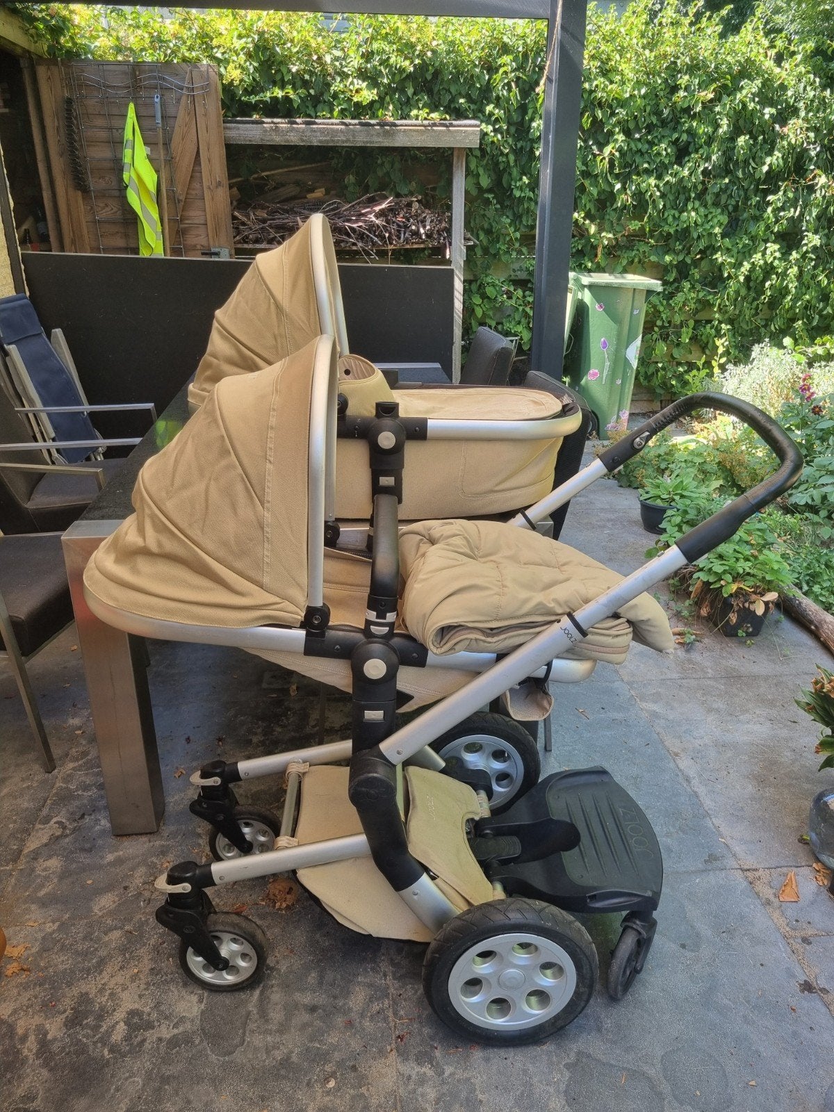 Joolz Day kinderwagen met reiswieg en voetenzak, Ophalen, Gebruikt, Overige merken, Met reiswieg