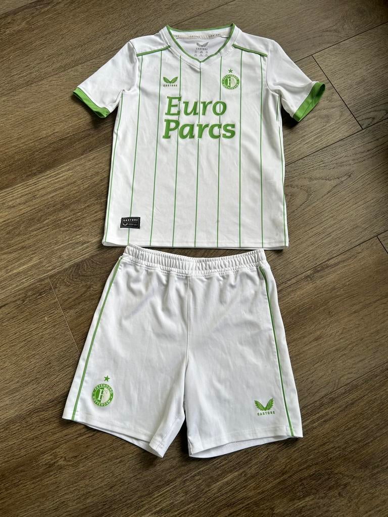 Castor Feyenoord kindertenue 2023/2024 mt 128, Maat XS of kleiner, Ophalen of Verzenden, Zo goed als nieuw, Shirt
