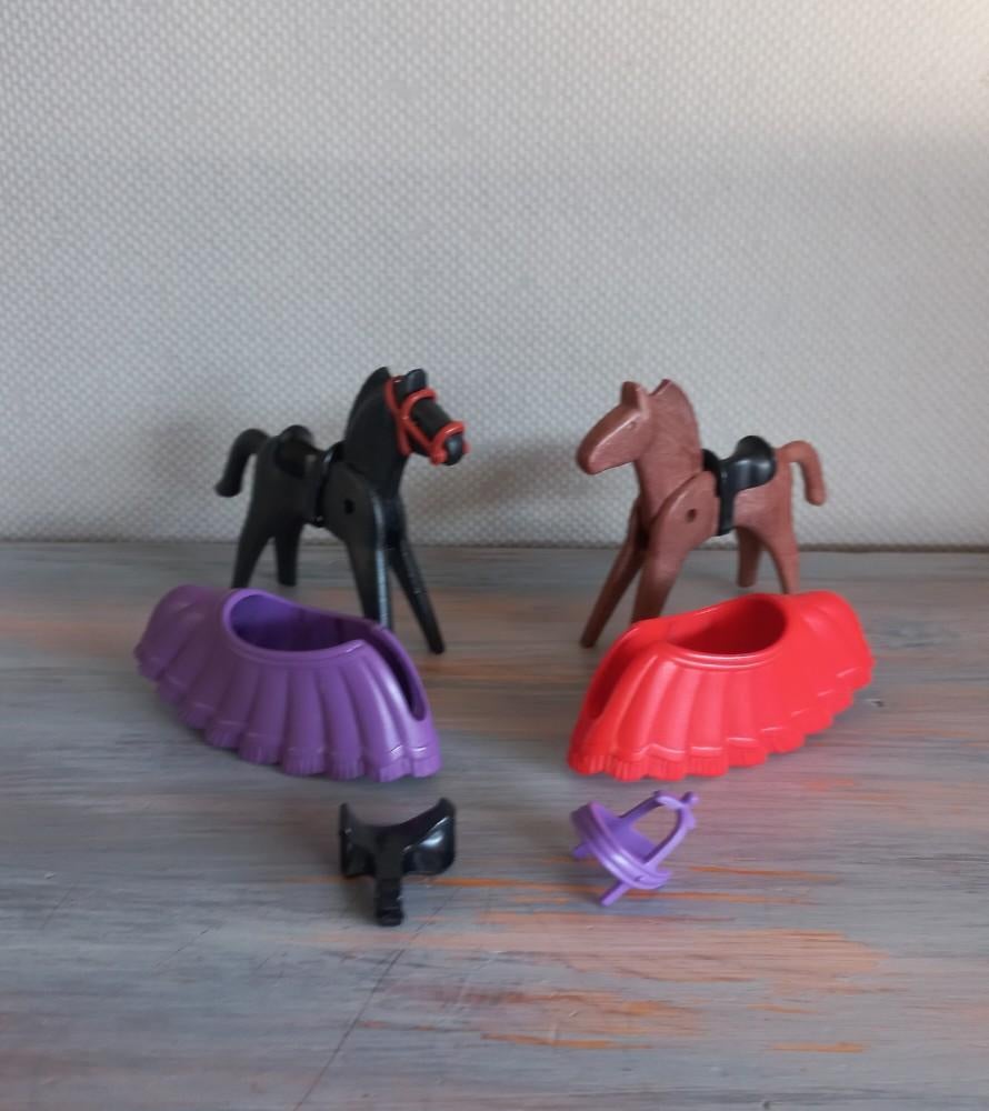 Playmobil Vintage Paarden, Paardendekens (Ridders), Ophalen of Verzenden, Gebruikt, Los playmobil