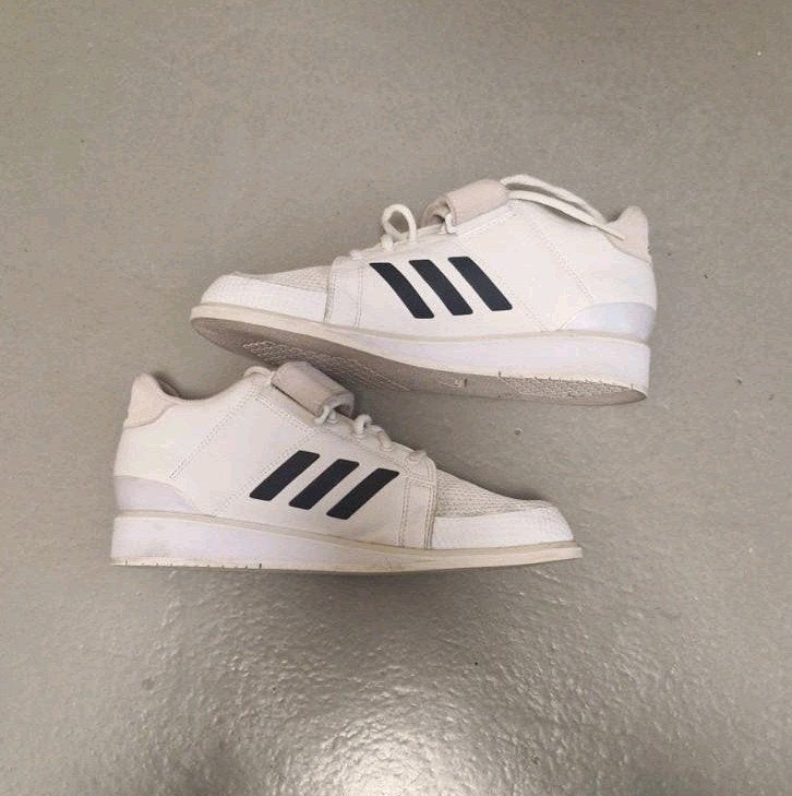 Adidas Powerlift Gewichthefschoenen maat 40 – Wit/Zwart, Ophalen of Verzenden, Adidas, Gedragen, Wit