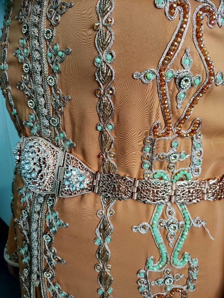 Nette unieke Marokkaanse jurk (Takshita), Kleding | Dames, Gelegenheidskleding, Zo goed als nieuw, Overige typen, Maat 38/40 (M)