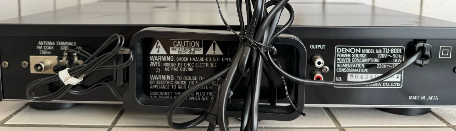 Denon TU-800L Precision Audio Component AM/FM Stereo Tuner, Ophalen, Gebruikt, Analoog