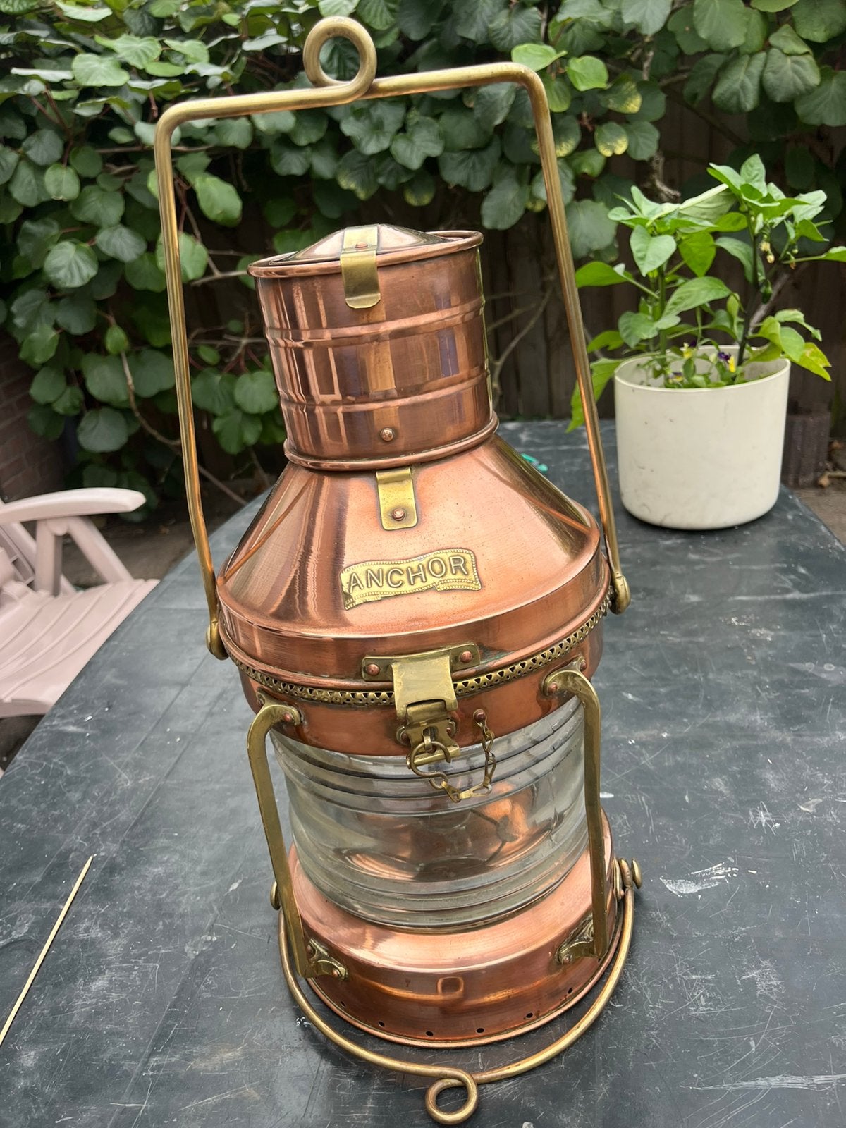 Mooie ankerlamp, Ophalen, Zo goed als nieuw, Gebruiksvoorwerp