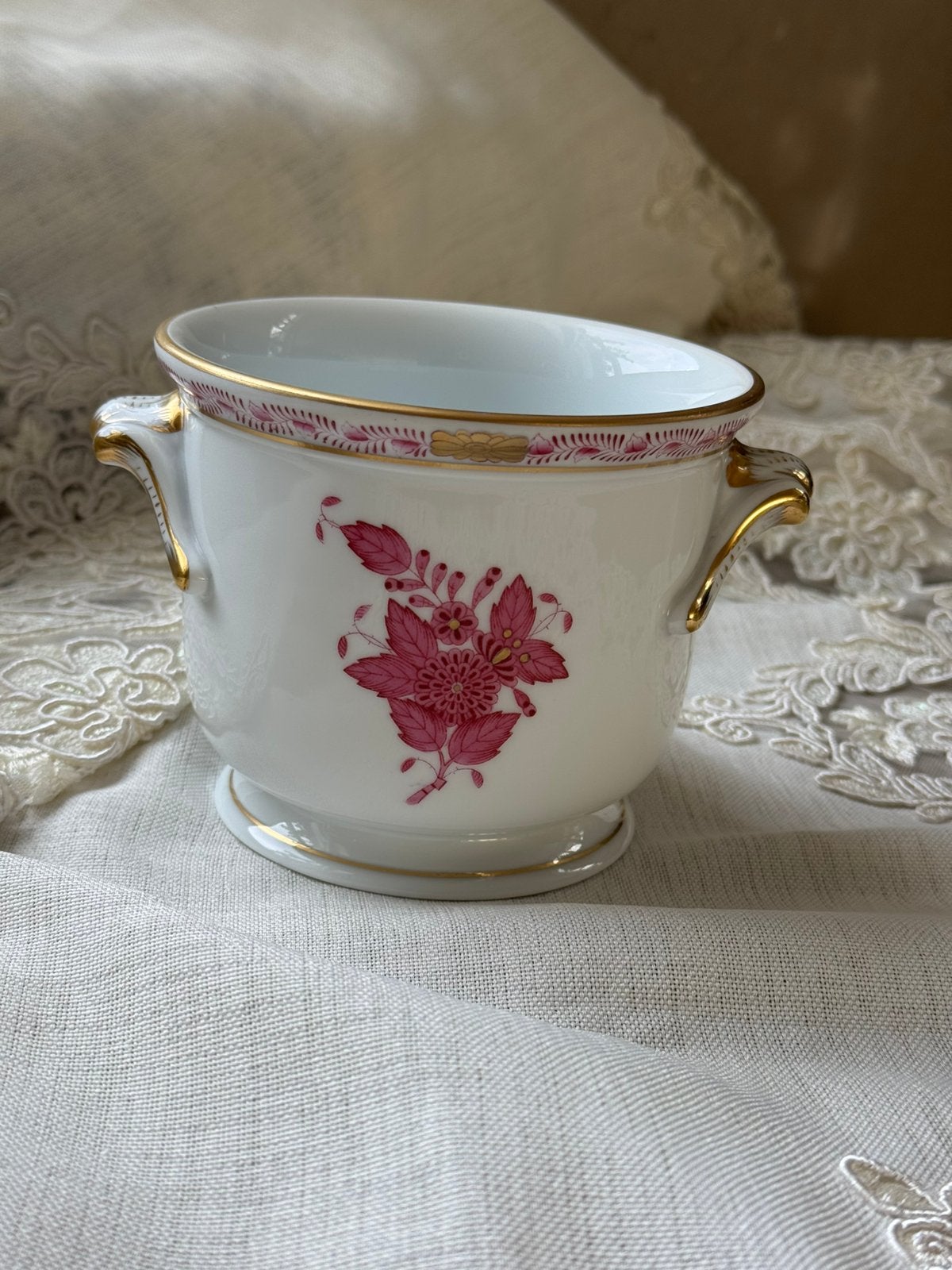 Luxe Herend Bloempot / Cachepot – Apponyi Purper, Ophalen of Verzenden