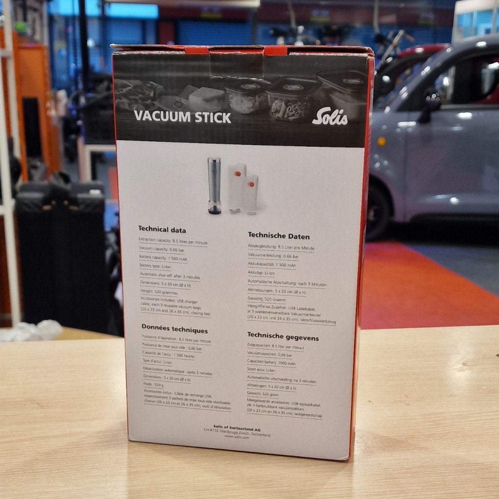 Solis Vac Stick 92205 vacuum sealer nieuw in doos, 2K Games, Gebruikt, https://support.2k.com/hc/nl, 10 Hamilton Landing, Novato, CA 94949, Verenigde Staten
