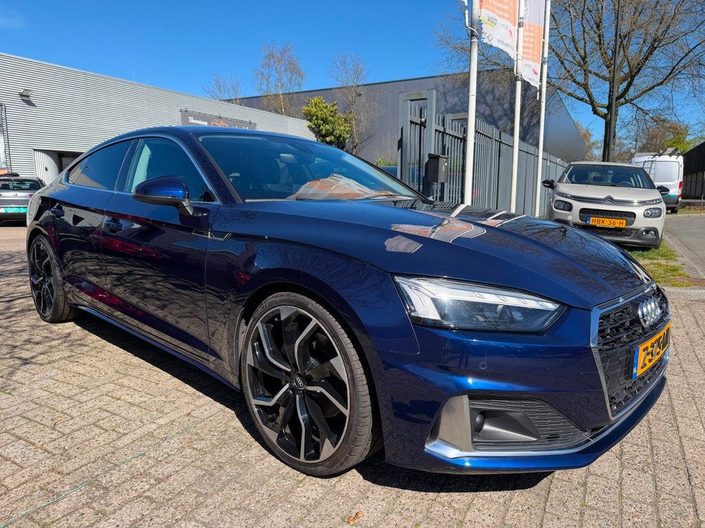 Audi A5 SPORTBACK 40 TFSI S edition mild hybrid / benzine, c, Auto's, Audi, 4 cilinders, 1984 cc, Blauw, Bedrijf