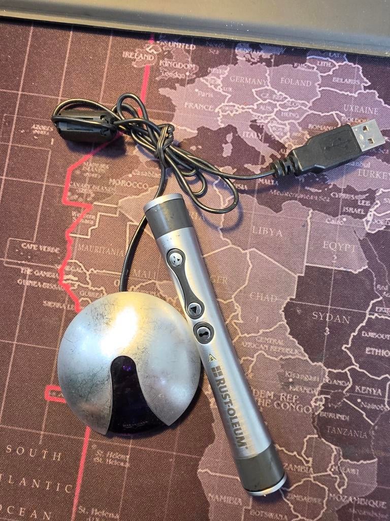 Presentatie Clicker met Laserpointer en USB-ontvanger, Ophalen of Verzenden, Gebruikt, Onbekend, ChromeOS