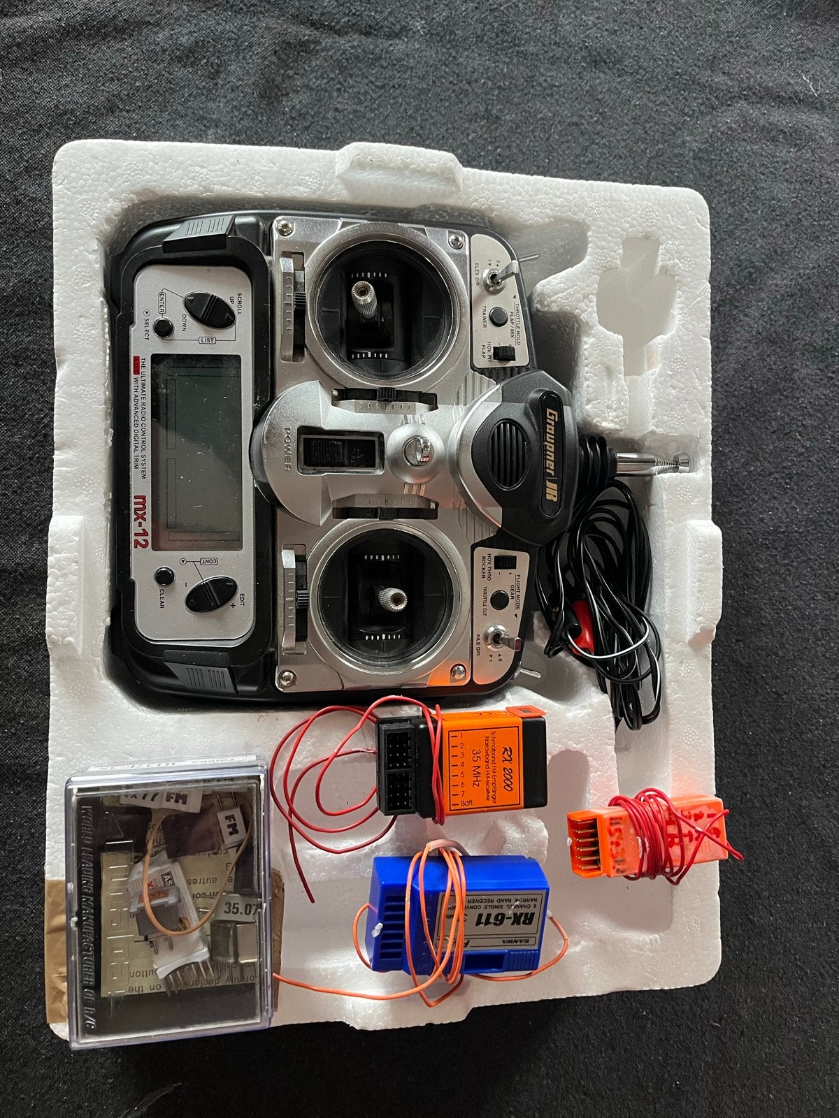 Graupner MX-12 Afstandsbediening met Accu en Ontvangers, Ophalen of Verzenden, Gebruikt