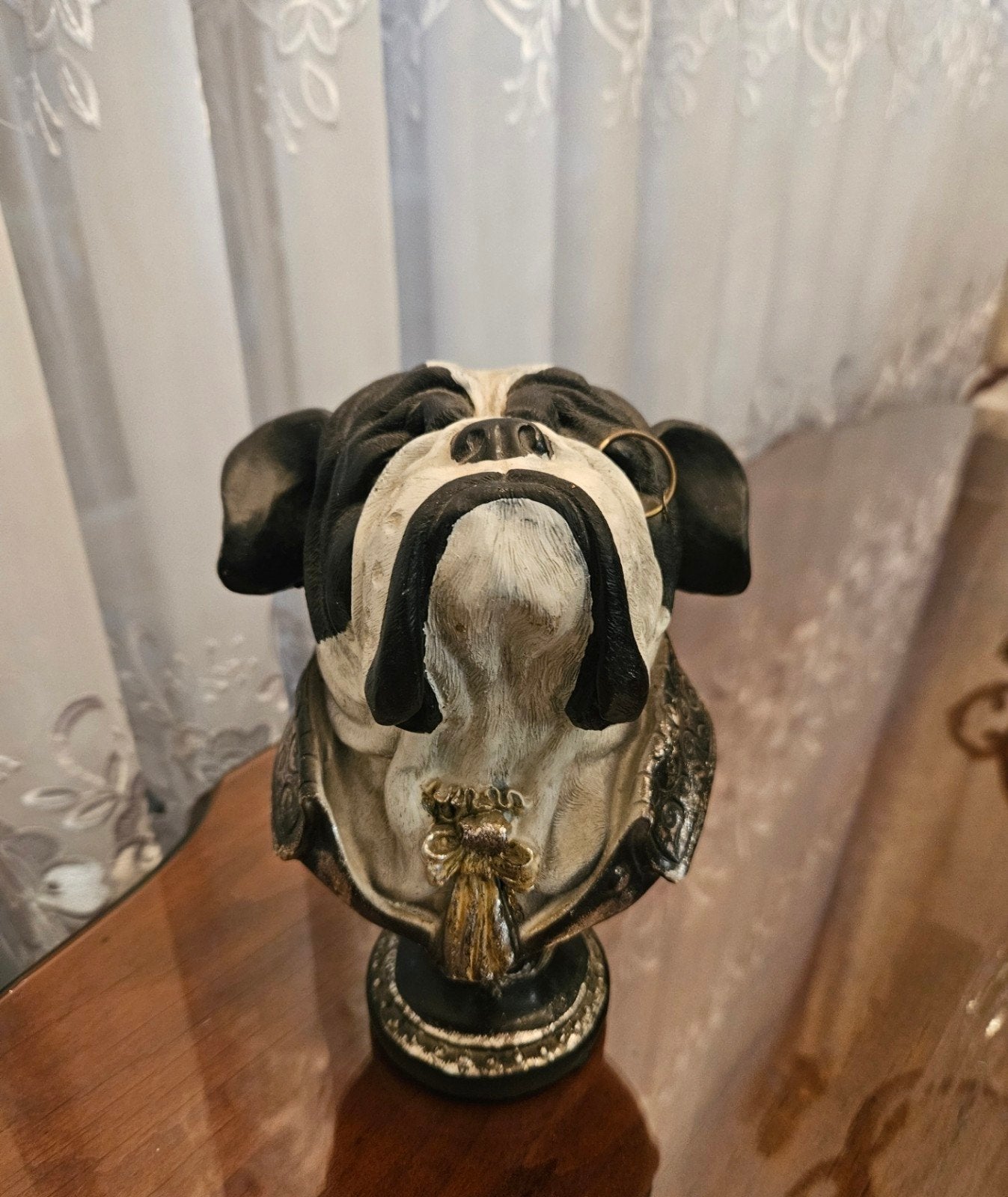 Baroque borstbeeld buldog, Ophalen of Verzenden