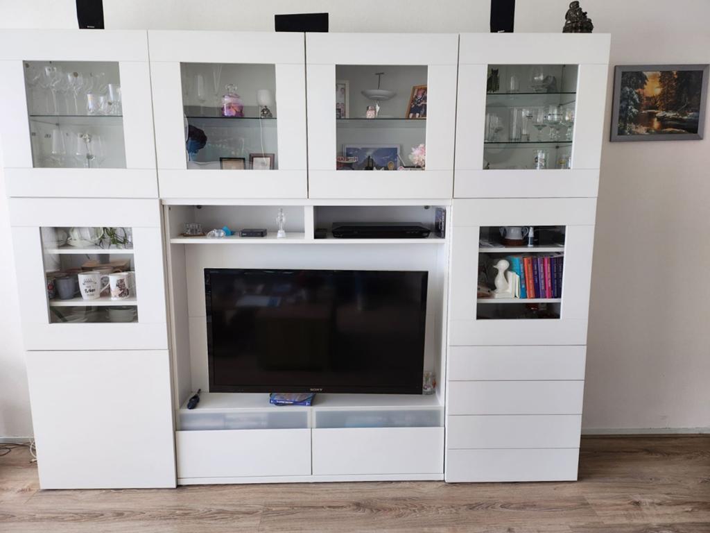 Witte wandkast, Ophalen, 200 cm of meer, 150 tot 200 cm, Zo goed als nieuw