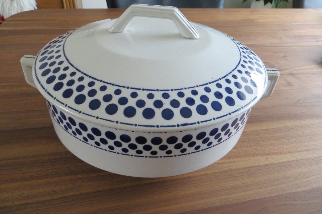 Antique Moulin des Loups Colonial Soep Terrine – Blue Earth, Ophalen of Verzenden