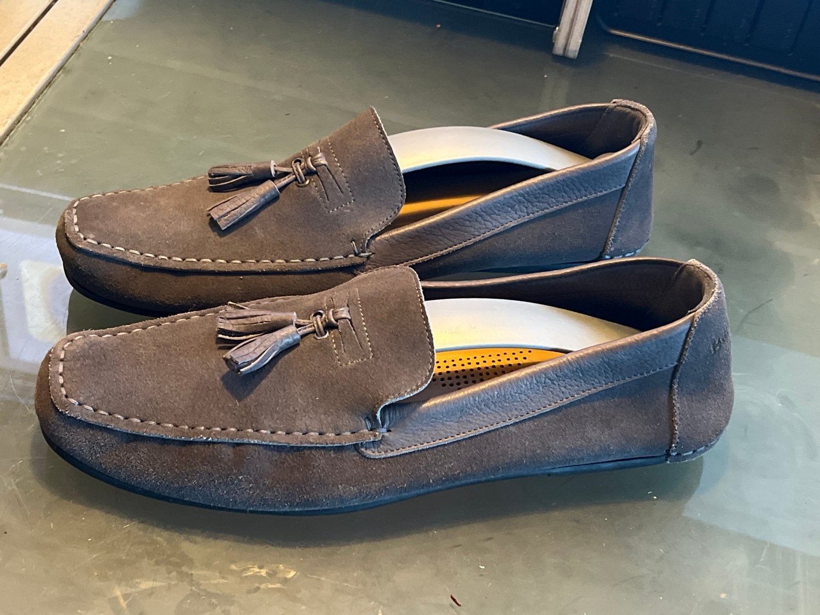 Paciotti suède loafers met kwastjes nieuw  - Maat 43 / 9, Ophalen, Zo goed als nieuw, Bruin, Loafers