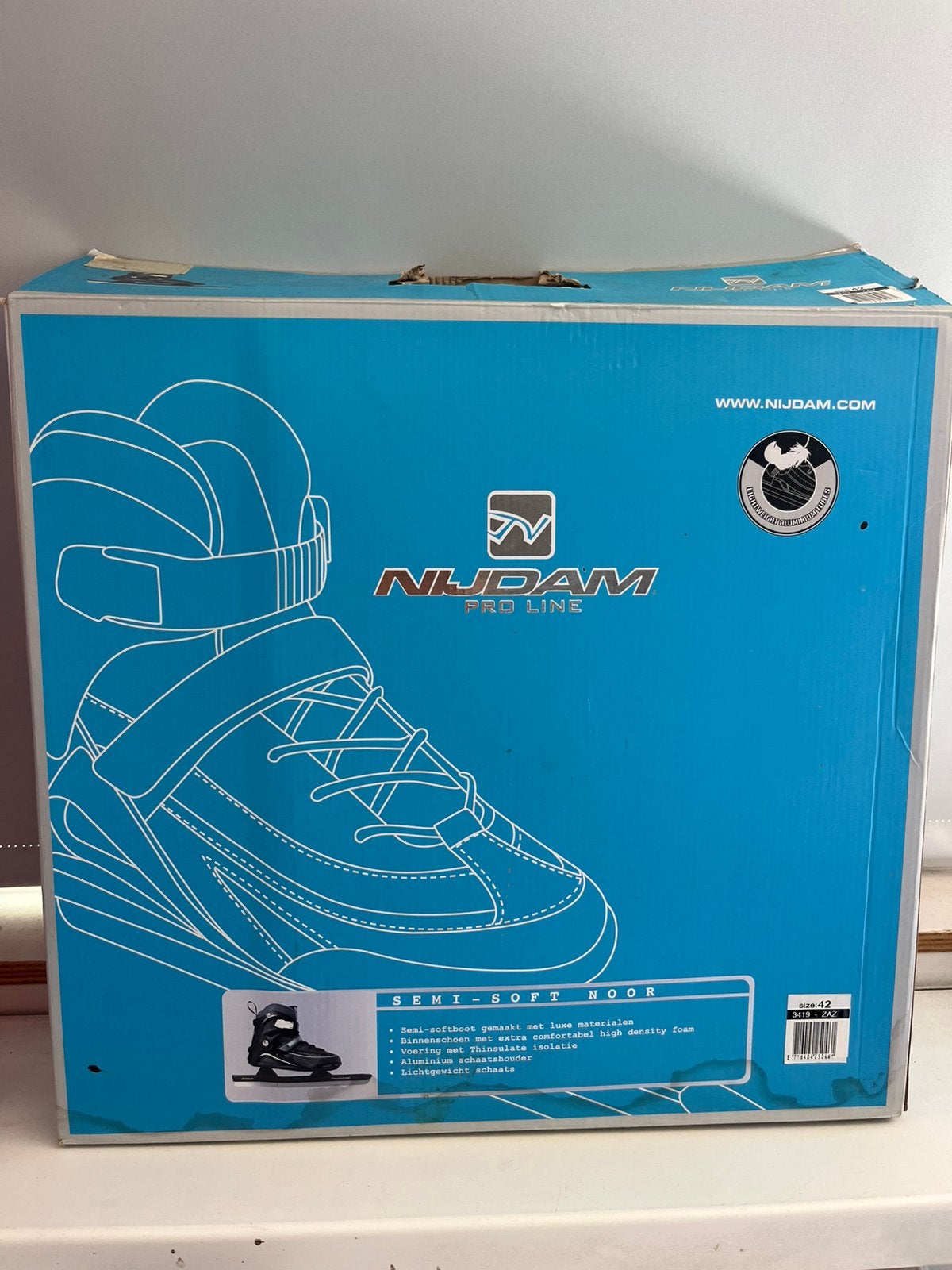 Nijdam schaatsen maat 42, Ophalen, Zo goed als nieuw, IJshockeyschaatsen, Nijdam