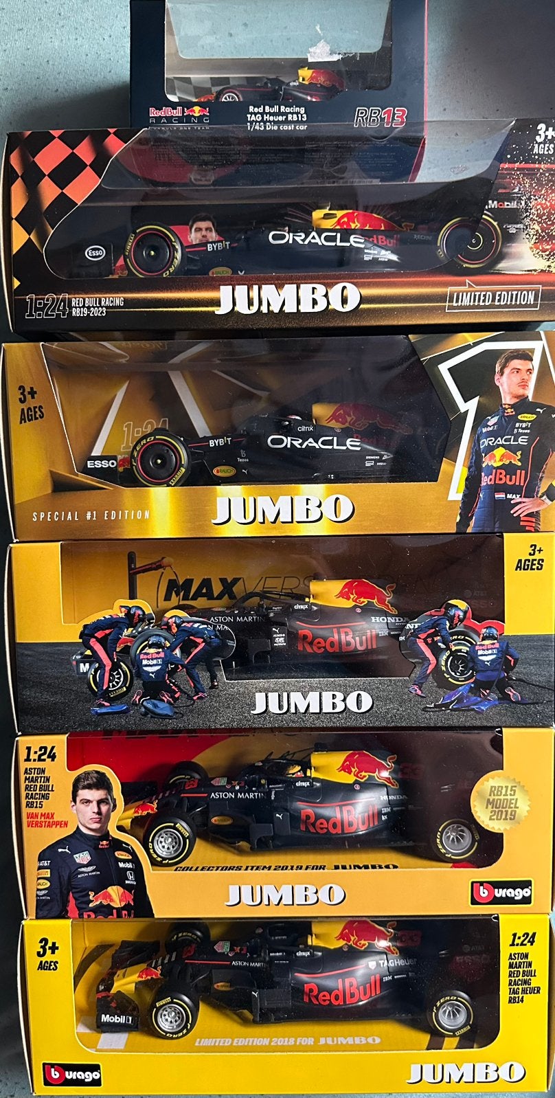 Max Verstappen race auto,s, Ophalen of Verzenden, Nieuw, Bburago