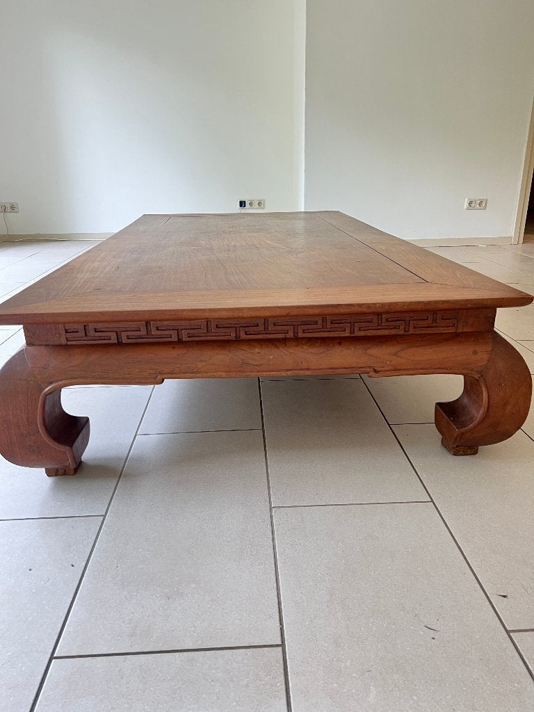 Antieke Chinese kang-tafel massief hout (opiumbed/tafel), Ophalen