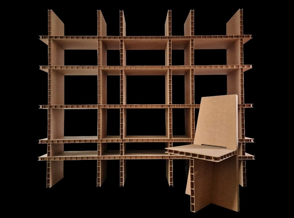 Fantastische zeldzame Unieke Dutch design roomdivider kast, Ophalen, Met plank(en), Gebruikt, 200 cm of meer