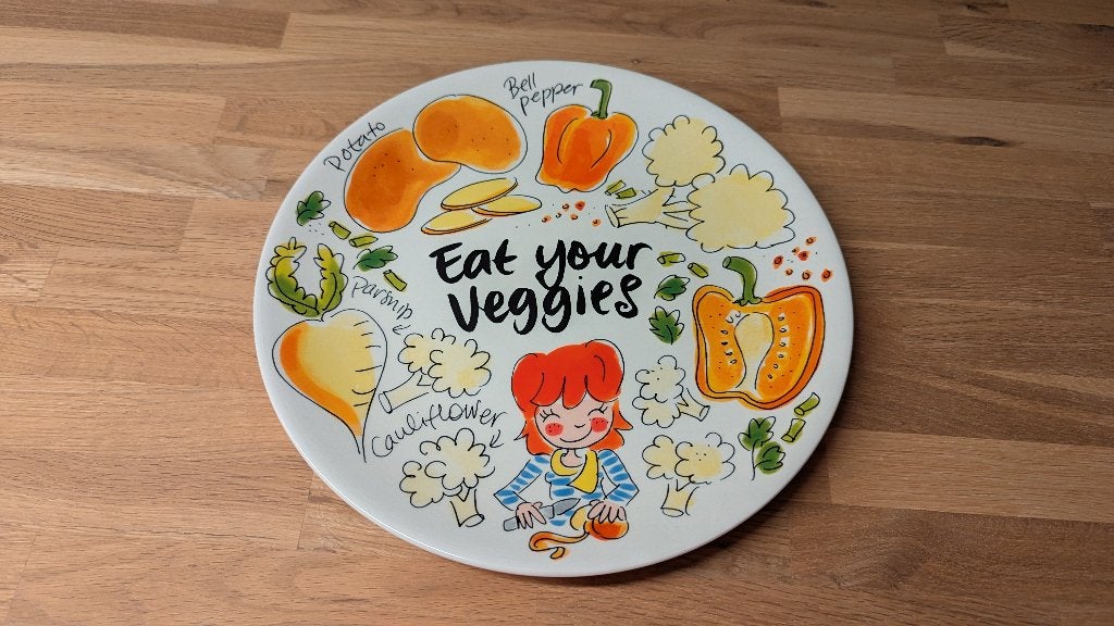Blond Amsterdam Eat Your Veggies dinerbord nieuw, Nieuw, Ophalen of Verzenden, Bord(en), Aardewerk
