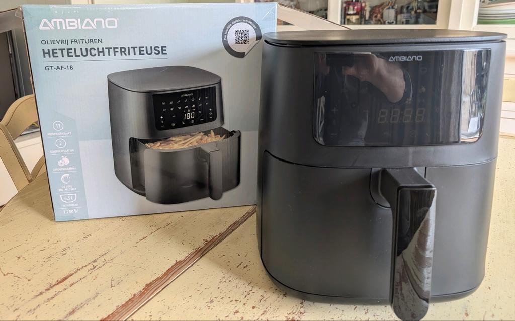 Ambiano Airfryer 1 x gebruikt, Ophalen of Verzenden, Zo goed als nieuw, Airfryer