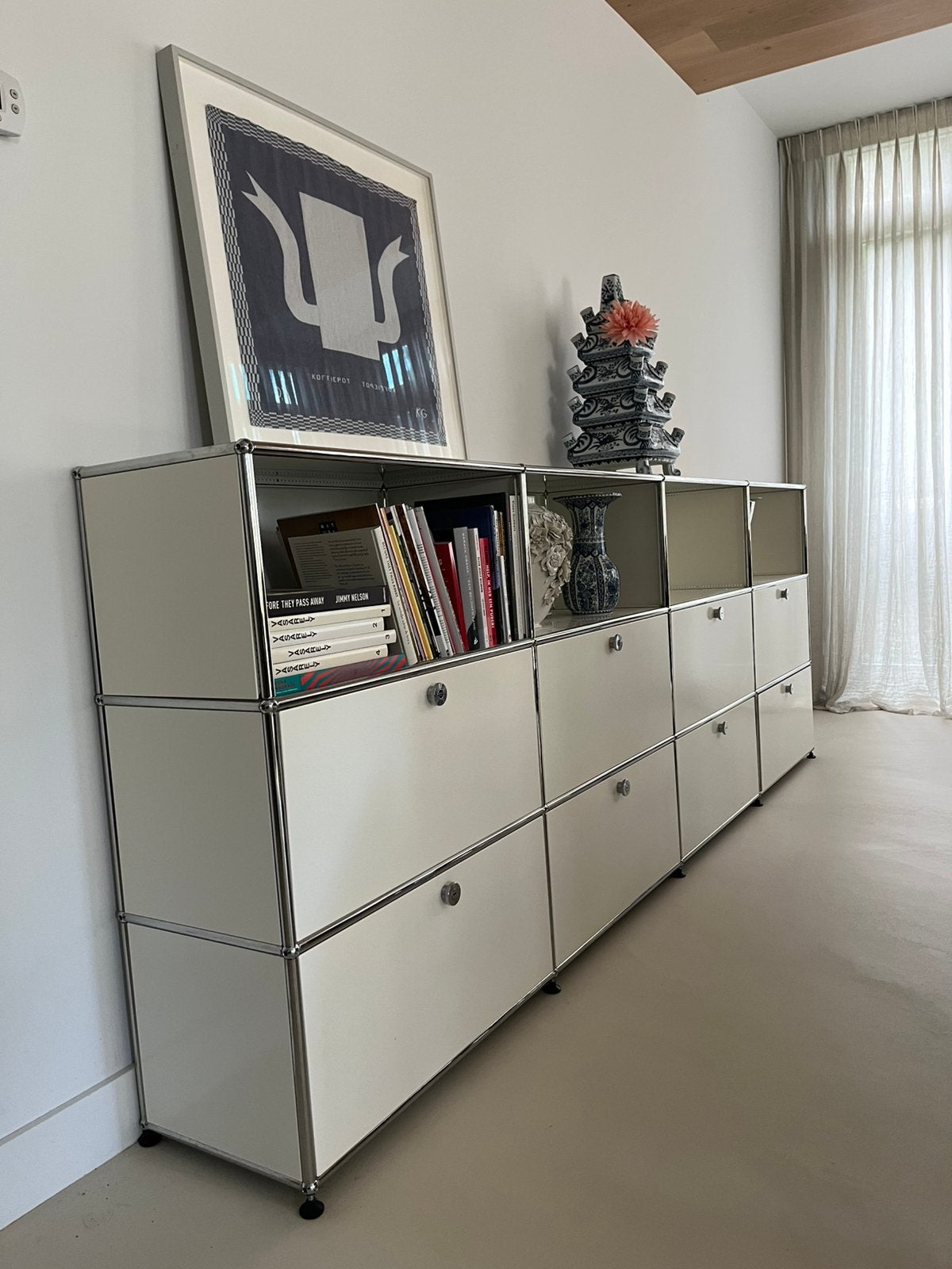 USM Haller ivoorwit, Ophalen, Gebruikt, 50 tot 75 cm, 200 cm of meer