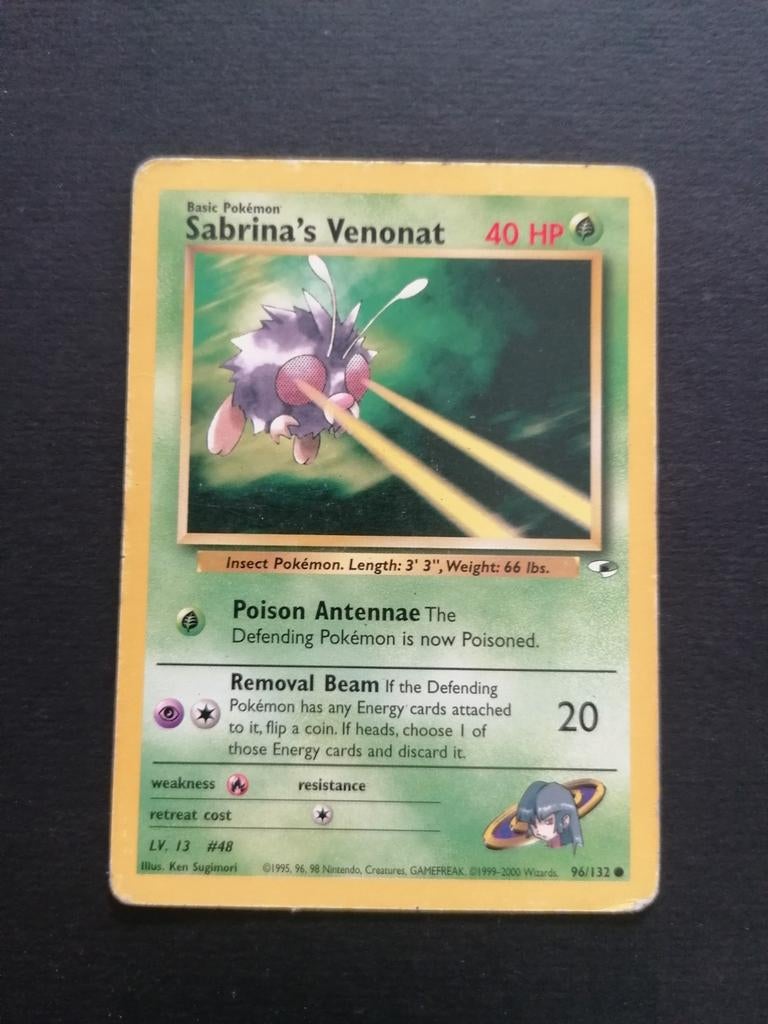 Sabrina's Venonat - Gym Challange 96/132 - Pokémon, Ophalen of Verzenden, Gebruikt