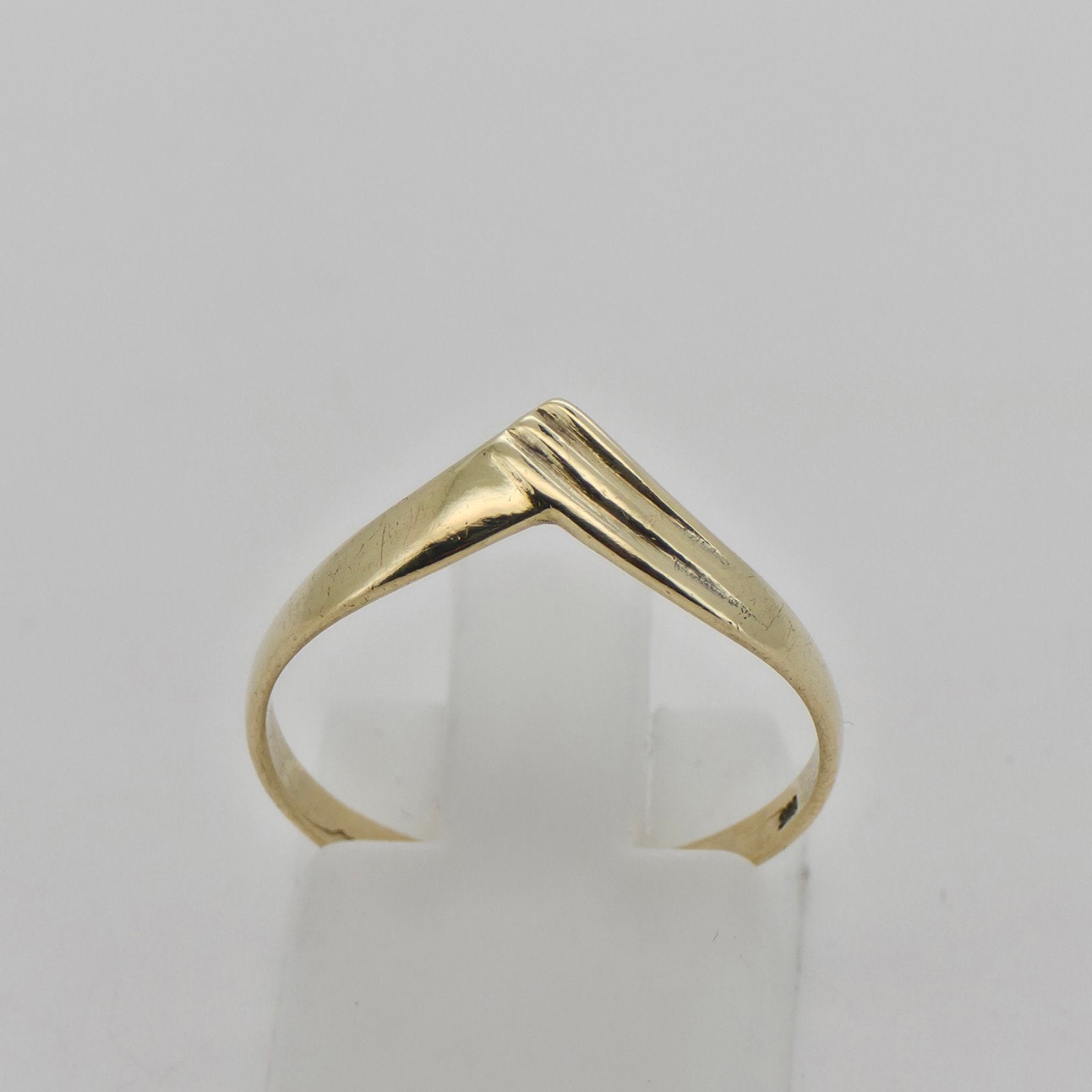 Gouden ring 14k 585 maat 17, Ophalen of Verzenden, Zo goed als nieuw, 17 tot 18, Dame
